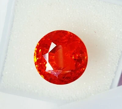 17.62 Ct Loose Gemstone Zircon Transparent AAA+ Quality Round Shape Zircon Gem - Image 1 of 4