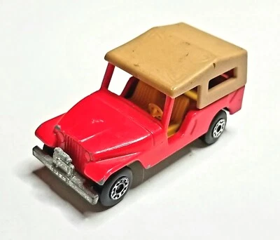 Vintage Matchbox Jeep CJ6 Superfast No 53 Red Tan Top 1977 Cj5 Cj7 Scrambler  - Image 1 of 4