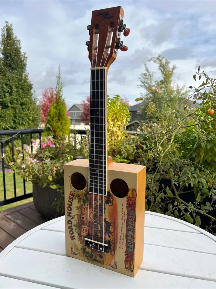 eddy finn cigar box ukulele - Image 1 of 4