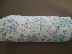 Aden + Anais NEW Baby Blanket Muslin Cotton Swaddle bunnies Easter flowers 44" - Picture 1 of 6