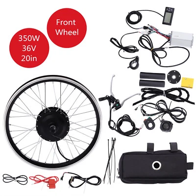 20 Inch Front Wheel Electric Bicycle Motor  Hub Conversion LCD Kit 36V 350W - Image 1 of 4