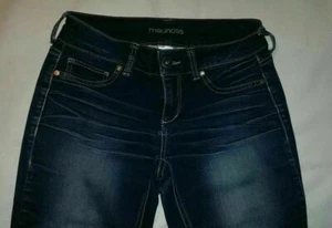 Women's Maurices Blue Jeans Pants Jegging Small x 30 Stretch Skinny Distressed - Picture 1 of 4