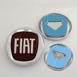 Emblem Logo für Fiat Panda 500 Punto Doblò Chrom 95mm Vorne Hinten RETRO - Bild 1 von 9