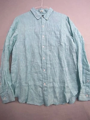 Reyn Spooner Shirt Mens Large Linen Tailored Long Sleeve Button Up - Image 1 of 4