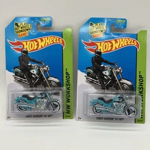 Hot Wheels HARLEY-DAVIDSON FAT BOY 209 (lot Of 2) - Picture 1 of 3