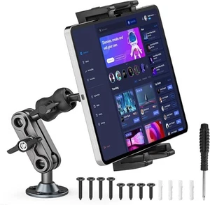 Tablet Car Mount, Heavy Duty Drill Base Tablet Holder for Car, Suitable for Truc - Picture 1 of 7