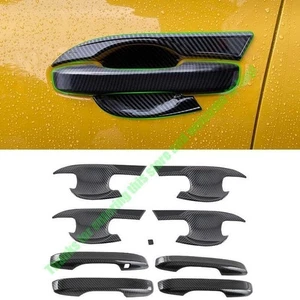 For Honda HR-V 2023-2025 ABS Carbon Fiber Side Door Handle@Bowl Cover Trim 8Pcs - Picture 1 of 6