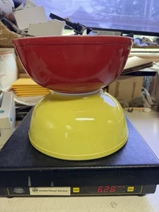 Vintage Pyrex 404 Rührschüssel Set rot gelb - Bild 1 von 15