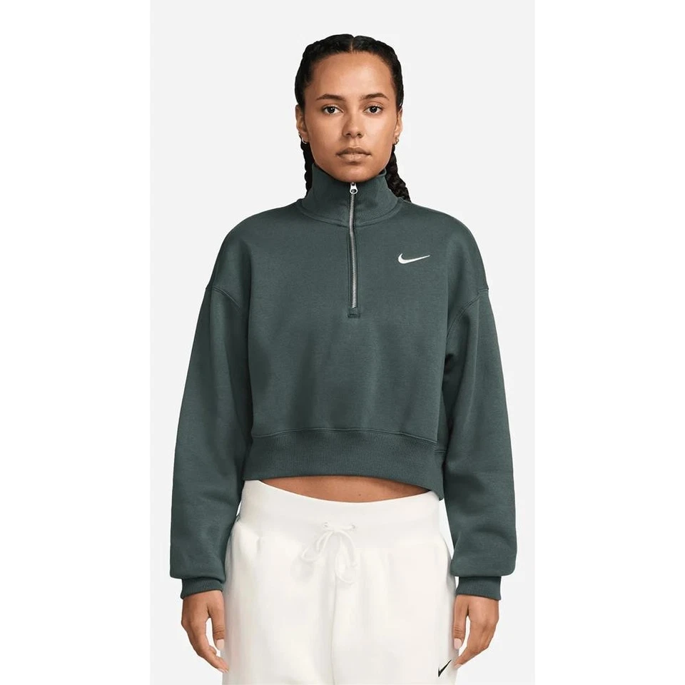 Nike Phoenix Fleece HZ Cropped Damen Sweatshirt Pullover Pulli - Bild 1 von 1