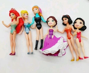 Polly Pocket Disney Prinzessin Puppen Arielle Elsa Schneewittchen 6er Set - Bild 1 von 4