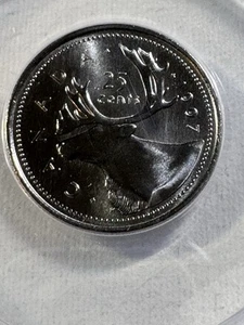 1997 Canada 25 Cents Graded MS 68 by ANACS - Picture 1 of 8