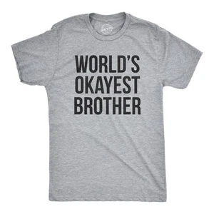 Camisa Hermano Más Okayest Para Hombres Mundos Divertidas Camisetas Hermano Mayor Hermana Idea de Regalo - Imagen 1 de 21