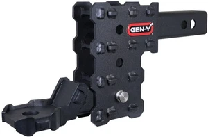 Gen-Y Phantom-X 2" Hollow Shank 4.5" Drop 700lb TW 7K Hitch w/Platin Ball Mount - Foto 1 di 10