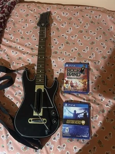 Guitar Hero Live With Dongle And Rock Band 4 And Guitar - Picture 1 of 3