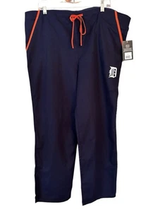 NEW Dudz Womens Detroit Tigers Scrub Pants String Tie - Size Medium NWT - Picture 1 of 5