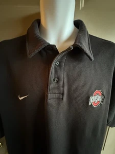 Nike Team Ohio State Buckeyes Polo Golf Camicia Uomo 2XL Nero Nike Elite - Foto 1 di 16