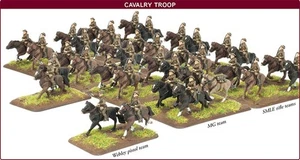 Great War British Cavalry Troop Battlefront Miniatures 15mm WW1 GBBX04 - Picture 1 of 4