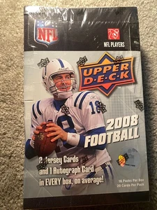 2008 Upper Deck Football MASSIVE Factory Sealed HOBBY Box 4 AUTOGRAPH/MEM+64 RCs - Bild 1 von 2