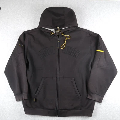 Vintage PNB Nation Mens XL Tech Hoodie Full Zip Hip Hop Rap Fleece Lined Black - Image 1 of 4