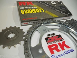 KIT DE CADENA Y PIÑONES SUZUKI GSX1250 F, FA, ST RK X-Ring 530 XSOZ1 OEM 2010-16 - Imagen 1 de 7