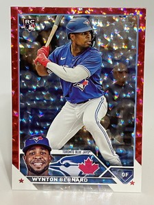 2023 Topps Update WYNTON BERNARD Blue Jays rc #US293 Red Foilboard 111/199