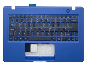 Keyboard qwerty UK Acer Aspire AO1-131 6B.SHNN4.001 Topcase Blue - Picture 1 of 3
