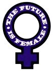 The Future is Female Embroidered Iron on Patch Feminist symbol girl power grrl