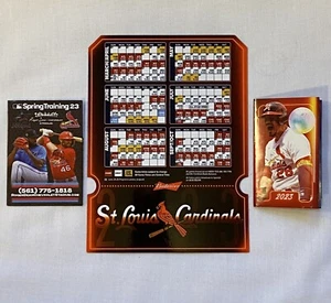 St Louis Cardinals 2023 Magnetic Schedule: Opening Day SGA 3/30 + 2 Pocket Sched - Picture 1 of 4