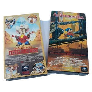 Steven Spielberg An American Tail & Fievel Goes West 2 Movies (VHS-Used) - Picture 1 of 6