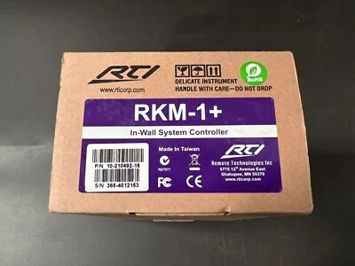 RTI RKM-1+ In-Wall Audio Distribution Keypad (white)  ** New in Box ** - Image 1 of 2