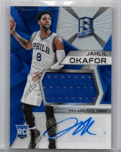 JAHLIL OKAFOR 2015-16 PANINI SPECTRA PRIZM RC WORN JERSEY+CERTIFIED AUTOGRAPH# - Picture 1 of 1