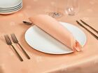 Peach Napkins And Tablecloths   Ivy Leaf Design Egyptian Damask Cotton