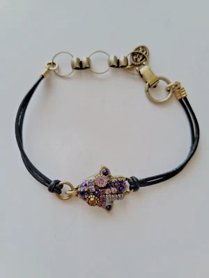 Pulsera Hamsa de mosaico púrpura, hecha a mano, Michal Golan Foto 1 de 2