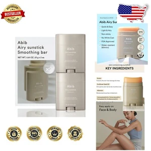 Korean SPF 50+ Non-Sticky Sunscreen Stick – Travel-Friendly Duo for All-Day Use - Picture 1 of 11