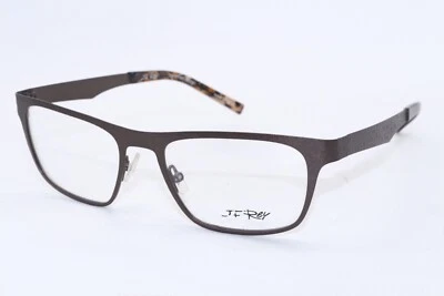 NEW J.F. REY 2599 0707 GUNMETAL BROWN VINTAGE AUTHENTIC FRAMES EYEGLASSES 53-18 - Image 1 of 3
