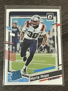 2023 Panini Donruss Optic Marte Mapu Rookie #232 RC New England Patriots - Picture 1 of 2