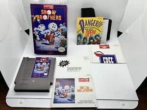 Snow Brothers (NES, 1991 Capcom) Nintendo Complete CIB With Rare Poster Reg Card