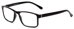 Gafas de lectura de diseñador Calabria L2007 para hombre con borde completo cuadrado 54 mm en negro brillante - Imagen 1 de 5