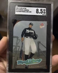 2005 Fleer Ultra Platinum Medallion #122 Miguel Cabrera 4/50 Rare - Picture 1 of 3