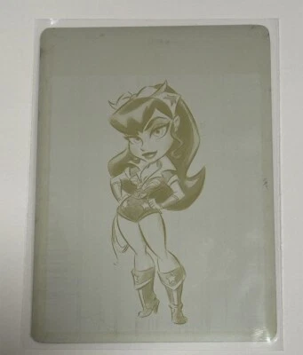 2017 Cryptozoic DC Bombshells Printing Plate Yellow - Image 1 of 2