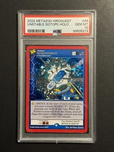 Metazoo HiroQuest - Unstable Isotope - Full Holo 66/66 CD Promo PSA 10 GEM MINT - Picture 1 of 2