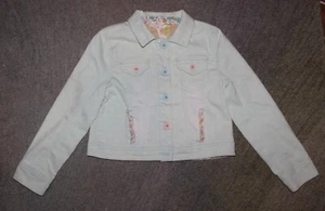 Matilda Jane (Dream Chasers) Polka Dot Party Denim Jacket - Size 10 - EUC - Picture 1 of 5