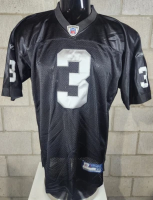 Camiseta deportiva negra NFL Reebok OnField Oakland Raiders Carson Palmer #3 2011 talla 52 Foto 1 de 4