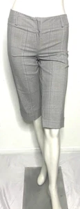Bermudas Spring Street Juniors grises a cuadros frente plano talla 3 - dobladillo con puños - Imagen 1 de 6