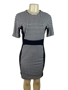 Michael Kors Women's Black & White Short Sleeve Sheath Dress Sz 6 - Picture 1 of 8