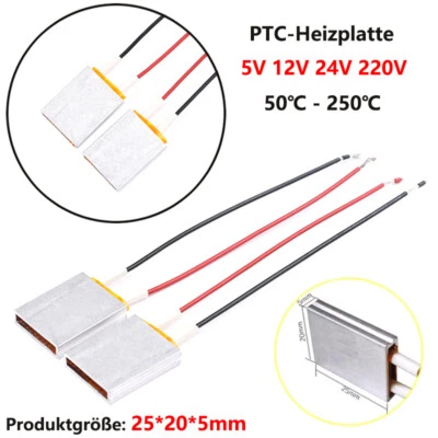 PTC Heizplatte 5V/12V/24V/220V Konstante Heizelement Thermostat Heizungen Platte - Bild 1 von 4