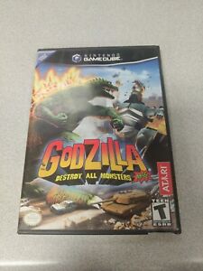 Godzilla Destroy All Monsters Melee Nintendo GameCube 2002 étui et manuel seulement !