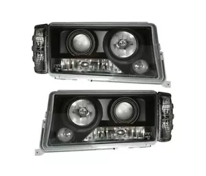 MERCEDES 190E W201 1983-1993 BLACK VP550 SET HEADLIGHTS RHT - Picture 1 of 4