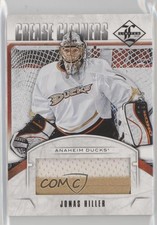 2012-13 Panini Limited Crease Cleaners Materials Prime /25 Jonas Hiller #CC-JH