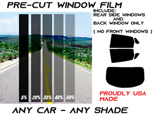 REAR WINDOWS ONLY Pre Cut Window Tint Any Shade VLT for Hyundai